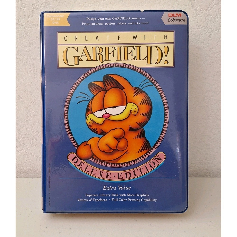 Vintage:‎ 1987 - Create With Garfield - Deluxe Edition - Apple Computer Software